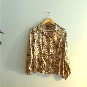 Animal Print button up